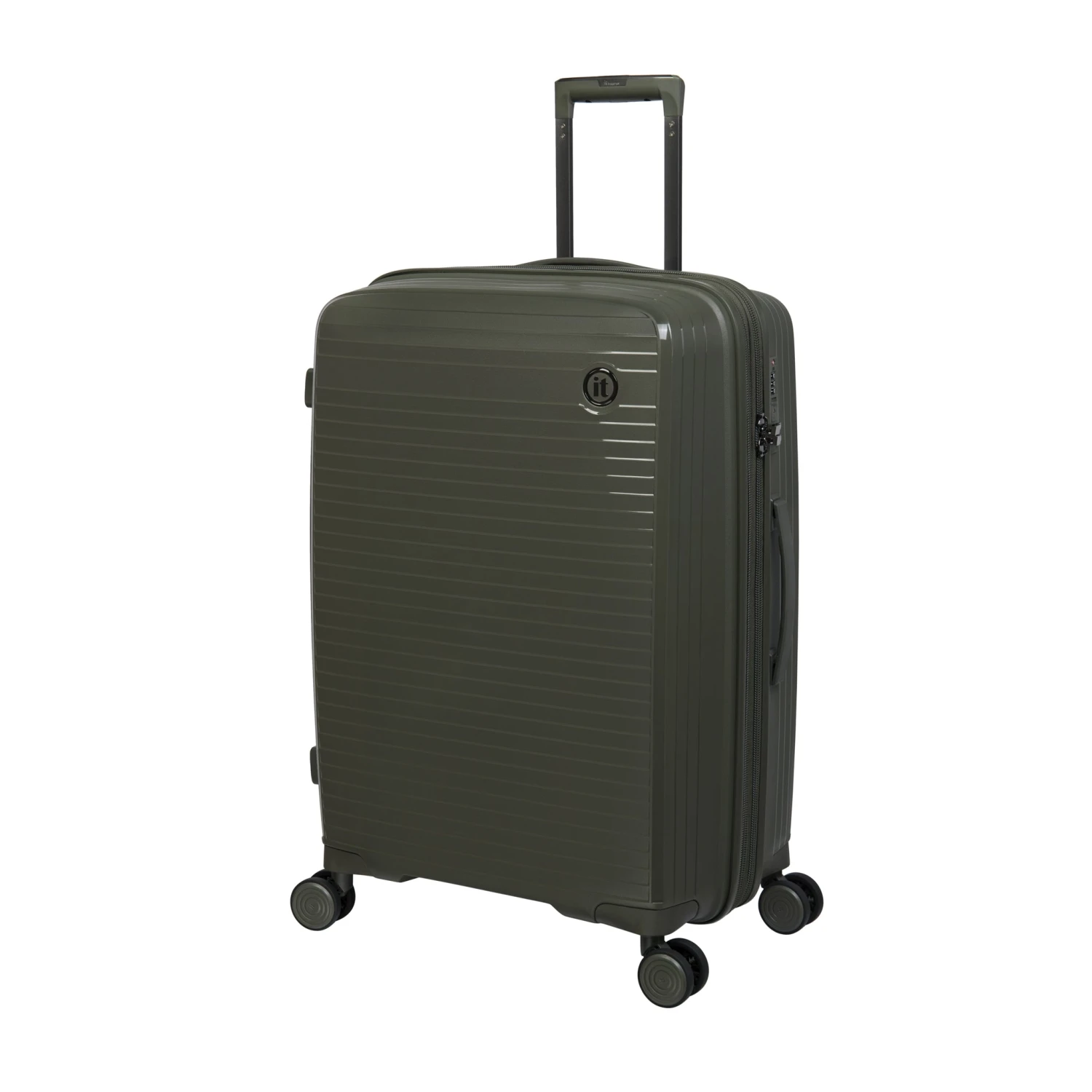 Spontaneous - Medium Plus (Olive Night) IT Luggage Spontaneous - Medium Plus (Olive Night) -Travel Storage Store 32559 HK15 2881 08OlivenightSSFrontpanel25in 3ae634ac 6242 43cb b2ba 52d7f3f0d81d