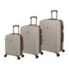 IT Luggage Cushion Lux - 3pc Set (Cream) -Travel Storage Store 32622 HK16 1646A08CreamSSFrontpanel