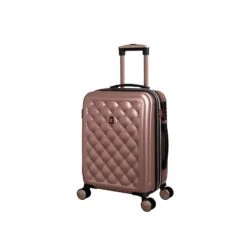 IT Luggage Cushion Lux - 3pc Set (Metallic Rose Gold) -Travel Storage Store 32631 HK16 1646A08MetallicrosegoldSSFrontpanel18.5incopy