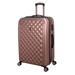 IT Luggage Cushion Lux - 3pc Set (Metallic Rose Gold) -Travel Storage Store 32631 HK16 1646A08MetallicrosegoldSSFrontpanel28.23incopy