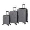 IT Luggage Cushion Lux - 3pc Set (Silver) -Travel Storage Store 32631 HK16 1646A08Silver Aluminiumwhite SSFrontpanel