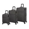 IT Luggage Citywide - 3pc Set (Charcoal) -Travel Storage Store 32757 UK12 2648 08Charcoal Darkgullgrey SSFrontpanel