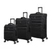 IT Luggage Precursor - 3pc Set (Black) -Travel Storage Store 32769 HK12 2883B08BlackSSFrontpanel