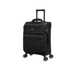 IT Luggage Precursor - 3pc Set (Black) -Travel Storage Store 32769 HK12 2883B08BlackSSFrontpanel18.7in