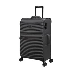 IT Luggage Precursor - 3pc Set (Charcoal) -Travel Storage Store 32769 HK12 2883B08CharcoalSSFrontpanel25in