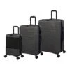 Attuned - 3pc Set (Charcoal) -Travel Storage Store 32772 UK16 2620 08CharcoalgreySSFrontpanel