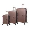 IT Luggage Helixian - 3pc Set (Metallic Rose Gold) -Travel Storage Store 32898 UK16 2842 08MetallicrosegoldS397SSFrontpanel