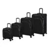 IT Luggage Trinary - 4pc Set (Black) -Travel Storage Store 32909 UK12 2875 08BlackSSFrontpanel