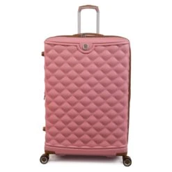 IT Luggage Indulging - 4pc Set (Flamingo Pink) 7 IT Luggage Indulging - 4pc Set (Flamingo Pink) -Travel Storage Store 32964 UK16 3039 08FlamingoPinkSSFrontpaneldirectly29in