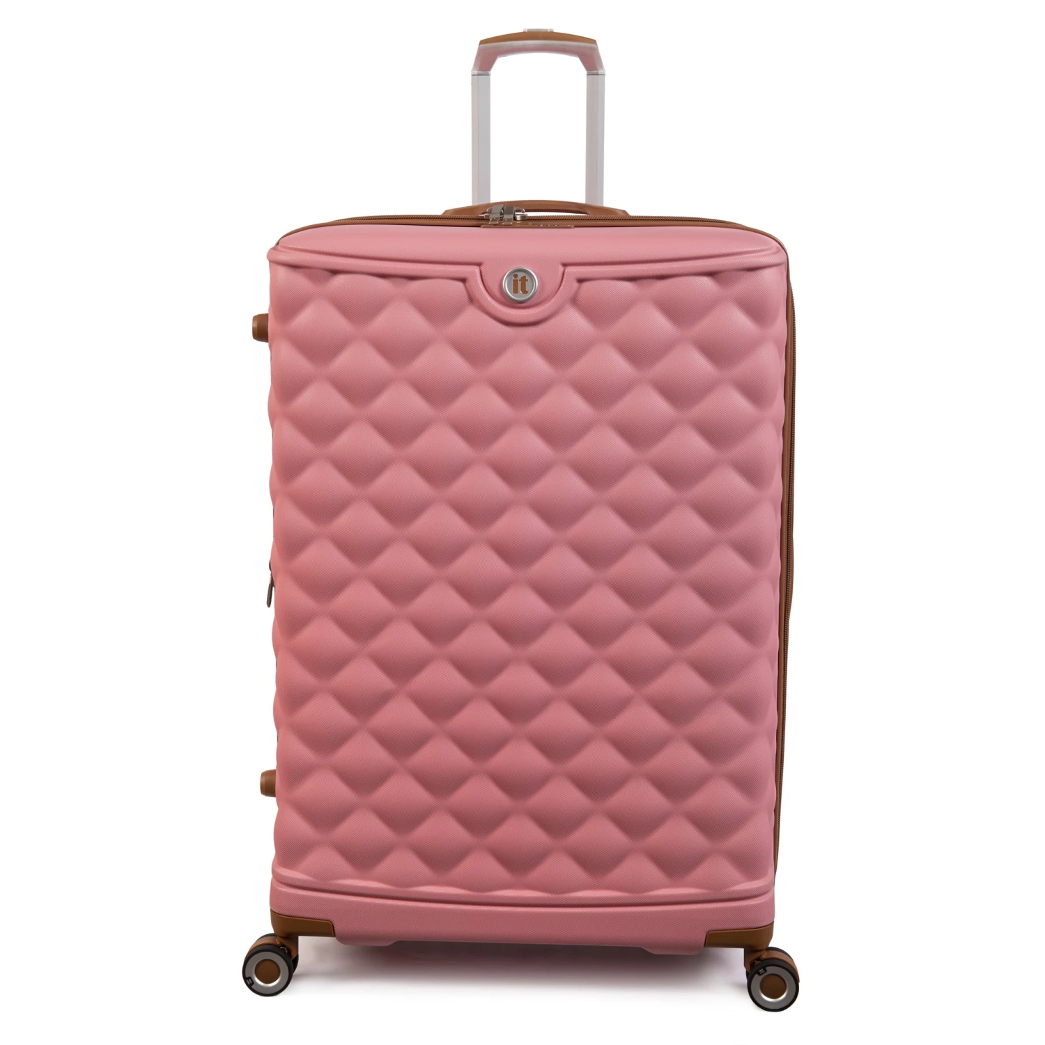 Indulging - 4pc Set (Flamingo Pink) IT Luggage Indulging - 4pc Set (Flamingo Pink) -Travel Storage Store 32964 UK16 3039 08FlamingoPinkSSFrontpaneldirectly29in