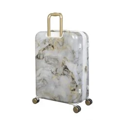 IT Luggage Sheen - 4pc Set (Gold Greyscale Marble) -Travel Storage Store 32980 UK16 2269B08GoldgreyscalemarbleSSBackpanel25in