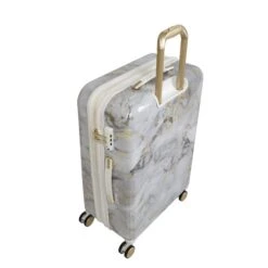 IT Luggage Sheen - 4pc Set (Gold Greyscale Marble) -Travel Storage Store 32980 UK16 2269B08GoldgreyscalemarbleSSBacktop25in