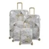 IT Luggage Sheen - 4pc Set (Gold Greyscale Marble) -Travel Storage Store 32980 UK16 2269B08GoldgreyscalemarbleSSFrontpaneldirect1