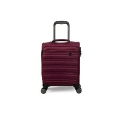 IT Luggage Fusional - 4pc Set (Dark Red) -Travel Storage Store 32987B UK12 2920 08DarkredsS055SSFrontpaneldirectly14.9in