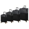 Duo-Tone - 4pc Set (Pewter & Black) -Travel Storage Store 33080 UK12 1519B08Pewter BlackSSFrontpanel