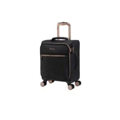 IT Luggage Bewitching - Underseat (Black) -Travel Storage Store 33095 UK12 2686 08BlackSSFrontpanel15in