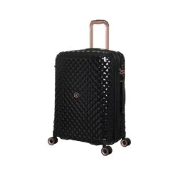 IT Luggage Glitzy - 5pc Set (Black) -Travel Storage Store 33109 UK16 2888A08BlackSSFrontpanel23in