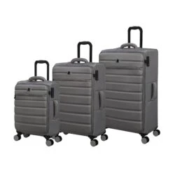 IT Luggage Census - Cabin (Grey Skin) -Travel Storage Store 33170 UK12 3051 08GreyskinSSFrontpanel 3d6ffc0d 4557 4dfe 9601 b4d35ae1cdf3