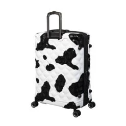 IT Luggage Indulging - 4pc Set (Moo Cow Print) -Travel Storage Store 33198 UK16 3039A08Moocowblack whiterepeatprintSSBackpanel