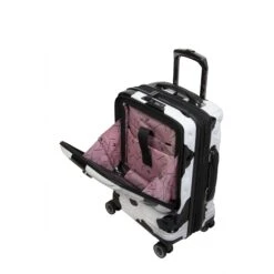 IT Luggage Indulging II - Cabin With Pocket (Moo Cow Print) -Travel Storage Store 33199 UK16 3039A08Moocowblack whiterepeatprintSSPocketinterior 369ec0cb a4f9 4f03 bf30 0b303c62a71c
