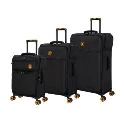 Simultaneous - 3pc Set (Black) -Travel Storage Store 33202 UK12 2900 08BlackSSFrontpanel