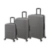 IT Luggage Eco-Protect - 3pc Set (Elephant Skin) -Travel Storage Store 50164 HK16 2910E08Greyskin elephantskin SSFrontpanel