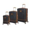 IT Luggage Replicating - 3pc Set (Charcoal) -Travel Storage Store 61284 US16 2632 08DarkshadowwithalmondtrimS015SSFrontpanel