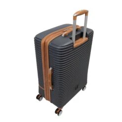 IT Luggage Replicating - 3pc Set (Charcoal) -Travel Storage Store 61284 US16 2632 08DarkshadowwithalmondtrimS015SSTopback
