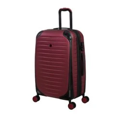 IT Luggage Lineal - 3pc Set (Wine Red) -Travel Storage Store 61328 US16 2631 08DeepclaretS008SSFrontpanel25in f373353b bae0 4737 ad6c 1d70fa196136