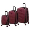 IT Luggage Lineal - 3pc Set (Wine Red) -Travel Storage Store 61328 US16 2631 08DeepclaretS008SSFrontpanel 9de5143f 72ec 4763 98c1 37773b1b9a36