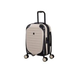 IT Luggage Lineal - 3pc Set (Oyster) -Travel Storage Store 61328 US16 2631 08OystergrayS821SSFrontpanel18.5in