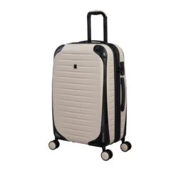 IT Luggage Lineal - 3pc Set (Oyster) -Travel Storage Store 61328 US16 2631 08OystergrayS821SSFrontpanel25in