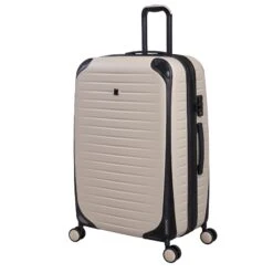 IT Luggage Lineal - 3pc Set (Oyster) -Travel Storage Store 61328 US16 2631 08OystergrayS821SSFrontpanel29.5in