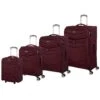 IT Luggage Intrepid - 4pc Set (Dark Red) -Travel Storage Store 61356 US12 2078D08DarkredS055SSFrontpanel