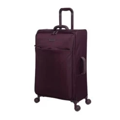 IT Luggage Lustrous - 3pc Set (Aubergine) -Travel Storage Store 61362 US12 2194 08AubergineS025Frontpanel25inB