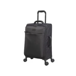 IT Luggage Lustrous - 3pc Set (Charcoal) -Travel Storage Store 61362 US12 2194 08CharcoalS561Frontpanel18B