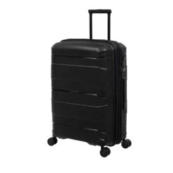 IT Luggage Momentous - 4-Piece Set (Black) -Travel Storage Store 61386 HK15 2886 08BlackS001SSFrontpanel24.5in 1