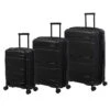 IT Luggage Momentous - 3-Piece Set (Black) -Travel Storage Store 61386 HK15 2886 08BlackS001SSFrontpanel 36b4be85 33e6 4d0e 8aa0 25428bbbc563