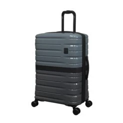 IT Luggage Interfuse - 3pc Set (Lead / Pewter) -Travel Storage Store 61527 US16 2936 08Lead PewterM332SSFrontpanel25in