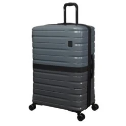 IT Luggage Interfuse - 3pc Set (Lead / Pewter) -Travel Storage Store 61527 US16 2936 08Lead PewterM332SSFrontpanel29in