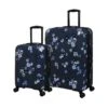 IT Luggage Sheen - 2pc Set (Pansies Floral Blue Depths) -Travel Storage Store 61665 US16 2269C08PansiesfloralbluedepthsP723SSFrontpanel