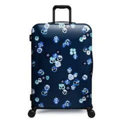 IT Luggage Sheen - 2pc Set (Pansies Floral Blue Depths) -Travel Storage Store 61665 US16 2269C08PansiesfloralbluedepthsP723SSFrontpanel27in b6ea813d b9ef 4528 8715 22939b8b3753