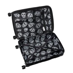 IT Luggage Candy Calavera - 4pc Set (Black Marble) -Travel Storage Store CandyCalavera16 2918AEmptyInteriorview