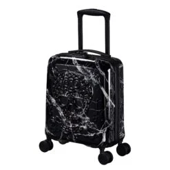 IT Luggage Candy Calavera - 4pc Set (Black Marble) -Travel Storage Store CandyCalavera16 2918AUnderseatCasefront side