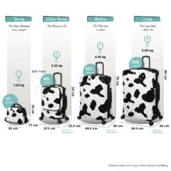IT Luggage Indulging II - Cabin With Pocket (Moo Cow Print) -Travel Storage Store Indulging Moo set Pocket dims weights