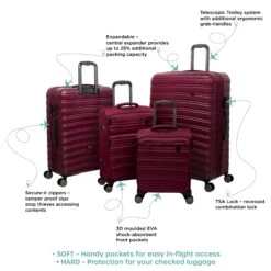IT Luggage Fusional - Cabin (Dark Red) -Travel Storage Store InfographicforFusional16 2920V3.2DarkReds 01 54a2f27b 51b7 41d3 b2e1 3c57954f0811