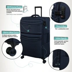 IT Luggage Precursor - Large (Dress Blues) -Travel Storage Store Precursor Large Blue Infographic