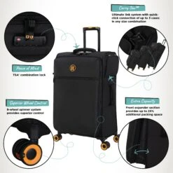 Simultaneous - Medium (Black) 5 Simultaneous - Medium (Black) -Travel Storage Store Simultaneous Med Blk Infographic