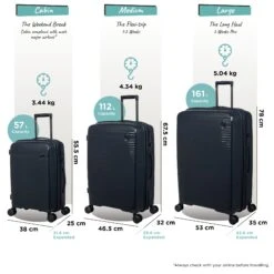 IT Luggage Spontaneous - 3pc Set (Blueberry) 13 IT Luggage Spontaneous - 3pc Set (Blueberry) -Travel Storage Store Spontaneous Set blueberry dims weights