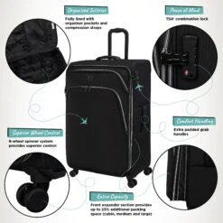 IT Luggage Trinary - Large (Black) -Travel Storage Store Website Infographic Trinary Large Blk 87477a94 4386 402b adbb a5c8409df85b